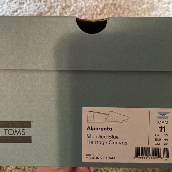 Brand New Size 11 Toms Blue Alpargata - Picture 2 of 3